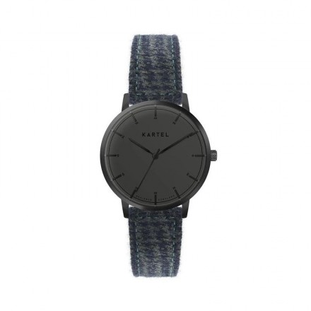 ISLA 34MM BLUE FABRIC STRAP WATCH