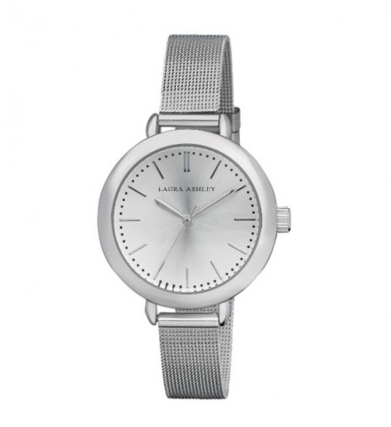 Laura Ashley Ladies Silver Mesh Watch