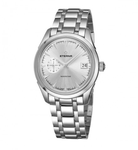 Eterna Men's 7682.41.10.1700 'Heritage' Silver Dial Stainless Steel Small Seconds Automatic Swiss Made Watch