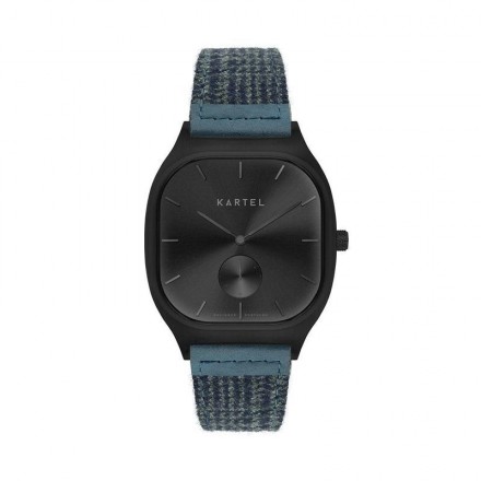 SINCLAIR 42MM BLUE FABRIC STRAP WATCH