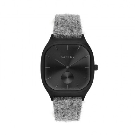 SINCLAIR 42MM GREY HARRIS TWEED STRAP WATCH