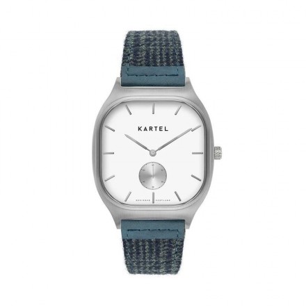 SINCLAIR 42MM BLUE FABRIC STRAP WATCH