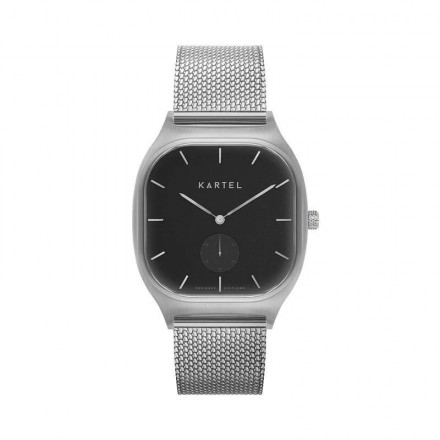 SINCLAIR 42MM SILVER CHAIN MESH STRAP WATCH