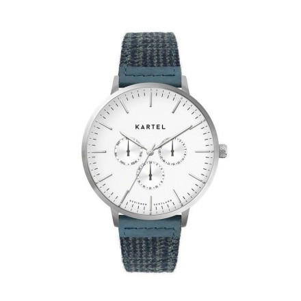 CUILLIN 43MM BLUE FABRIC STRAP WATCH
