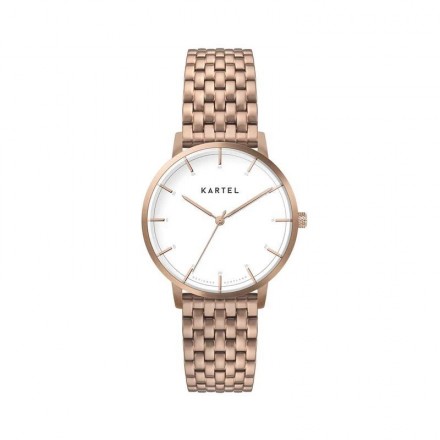 ISLA 34MM ROSE GOLD METAL STRAP WATCH