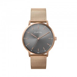 HUME 40MM ROSE GOLD CHAIN MESH STRAP WATCH