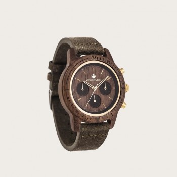 Walnut Gold Khaki - Chronis 42MM