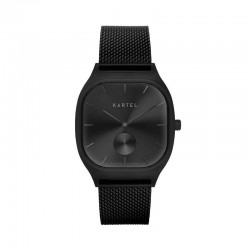 SINCLAIR 42MM BLACK CHAIN MESH STRAP WATCH