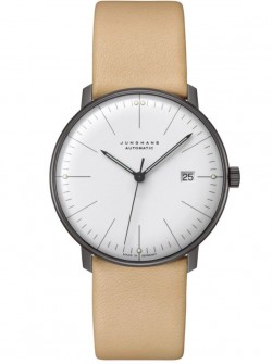 027/4000.04 max bill Automatic Watch with Beige Leather Strap
