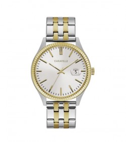 Caravelle Designed by Bulova Men's 45B148 Two-Tone Gold Stainless Bracelet Watch