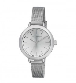Laura Ashley Ladies Silver Mesh Watch