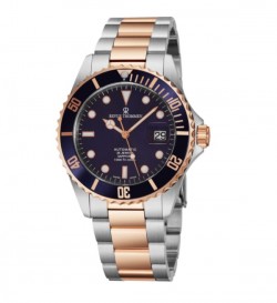 Revue Thommen 17571.2155 'Diver' Blue Dial Two Tone Stainless Steel Swiss Automatic Watch