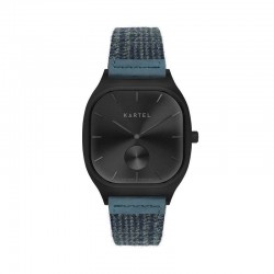 SINCLAIR 42MM BLUE FABRIC STRAP WATCH