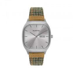 SINCLAIR 42MM BROWN FABRIC STRAP WATCH