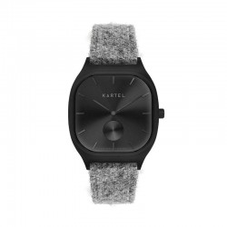SINCLAIR 42MM GREY HARRIS TWEED STRAP WATCH