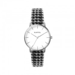 ISLA 34MM BLACK FABRIC STRAP WATCH