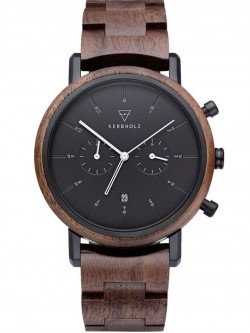 Men's Wristwatch Chronograph Johann Walnut/Black