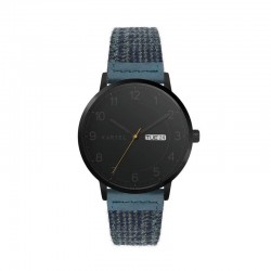 MORRIS 40MM BLUE FABRIC STRAP WATCH