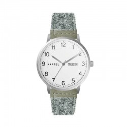 MORRIS 40MM GREY HARRIS TWEED STRAP WATCH
