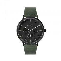 CUILLIN 43MM GREEN LEATHER STRAP WATCH