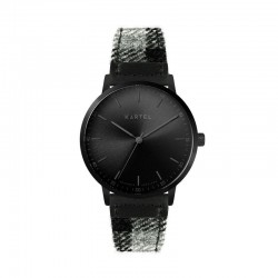 HUME 40MM GREY TARTAN STRAP WATCH