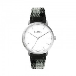 HUME 40MM GREY TARTAN STRAP WATCH