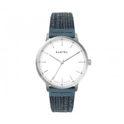 HUME 40MM BLUE FABRIC STRAP WATCH