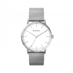 HUME 40MM SILVER CHAIN MESH STRAP WATCH