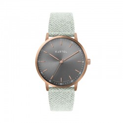 HUME 40MM ROSE GOLD FABRIC STRAP WATCH