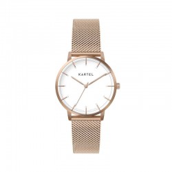 ISLA 34MM ROSE GOLD CHAIN MESH STRAP WATCH