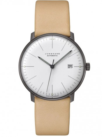 027/4000.04 max bill Automatic Watch with Beige Leather Strap