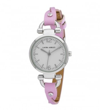 Laura Ashley Purple Ladies Dial Analog Display Twisted Band Round Watch