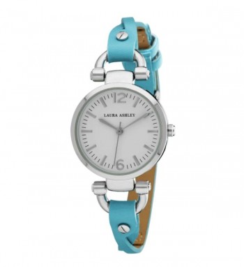 Laura Ashley Blue Ladies Dial Analog Display Twisted Band Round Watch