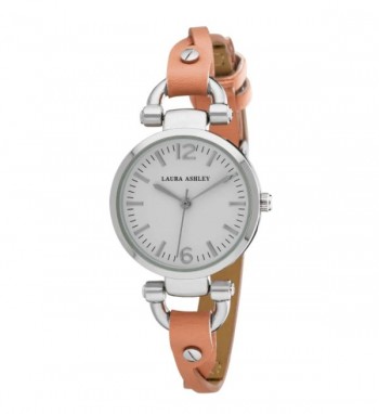 Laura Ashley Orange Ladies Dial Analog Display Twisted Band Round Watch