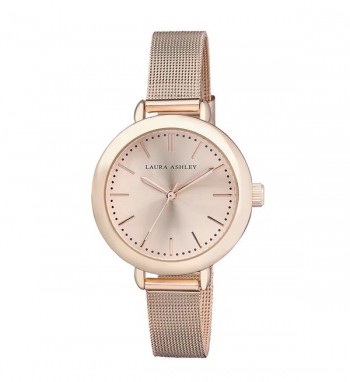 Laura Ashley Rose Gold Mesh Watch