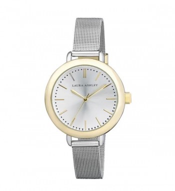 Laura Ashley Ladies Two Toned Rose Gold Mesh Watch