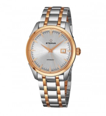 Eterna Men's 2951.53.11.1701 'Eternity' Silver Dial Two Tone Stainless Steel Swiss Automatic Watch