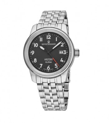 Revue Thommen Men's 16052.2137 'Air Speed' Black Stainless Steel Swiss Automatic Watch