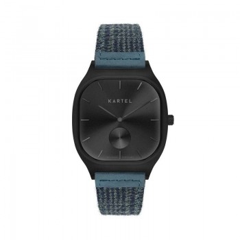 SINCLAIR 42MM BLUE FABRIC STRAP WATCH