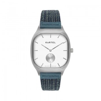 SINCLAIR 42MM BLUE FABRIC STRAP WATCH