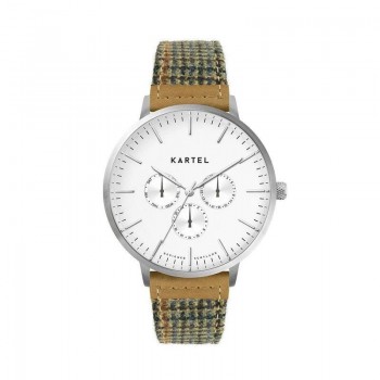 CUILLIN 43MM BROWN FABRIC STRAP WATCH