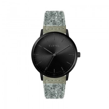 HUME 40MM GREY HARRIS TWEED STRAP WATCH