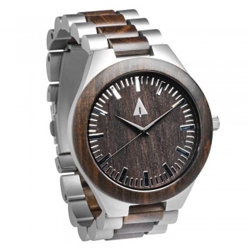 Classic Silver Stainless Ebony Theo